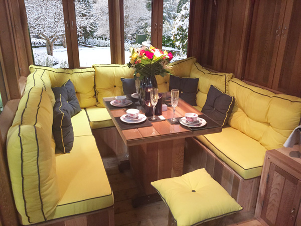 Sun Lounge in the snow